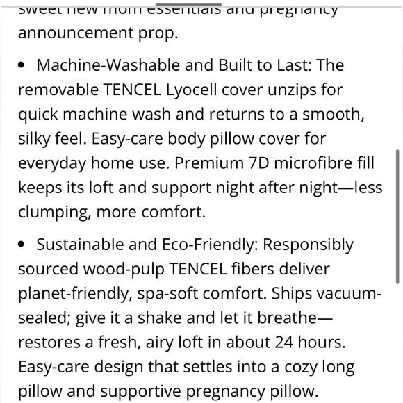 CozyRest Pregnancy ‘H-Shape Pillow’ Full Body Pillow-Light Gray - Picture 4 of 11